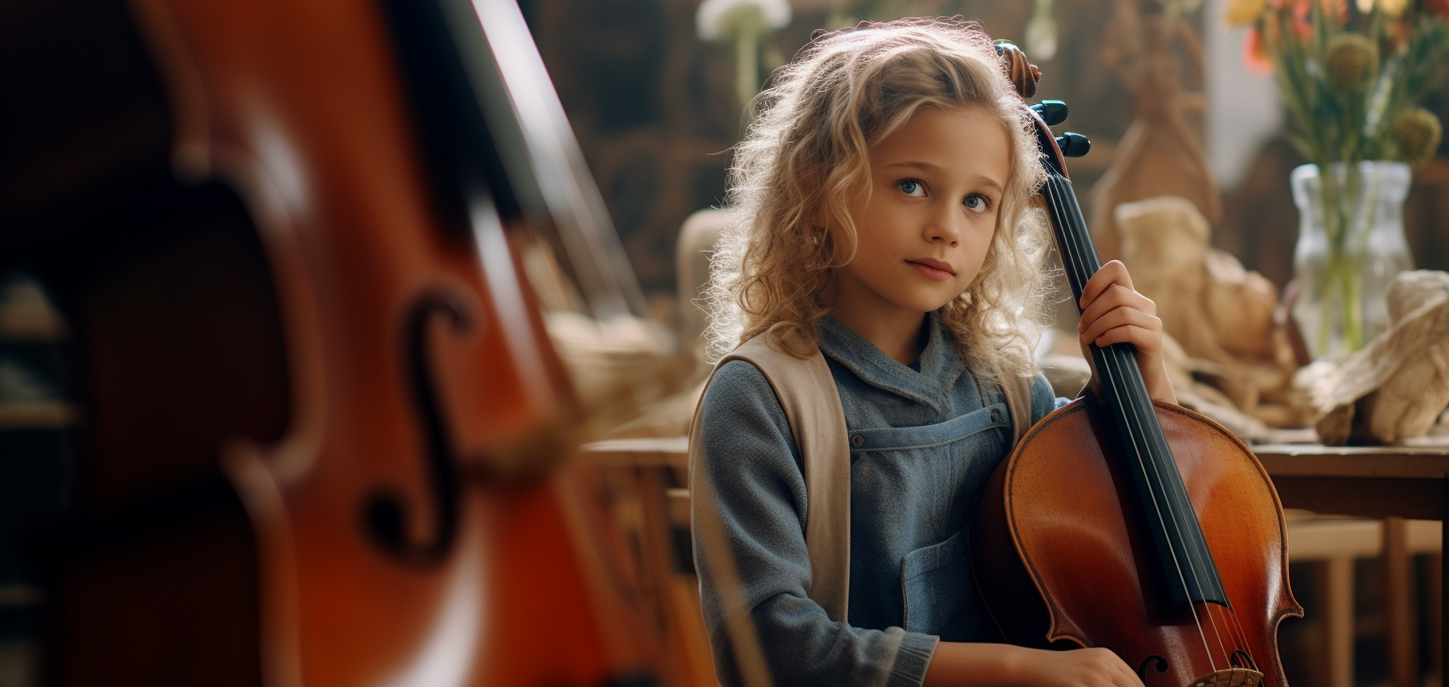 Violin Cello Girl